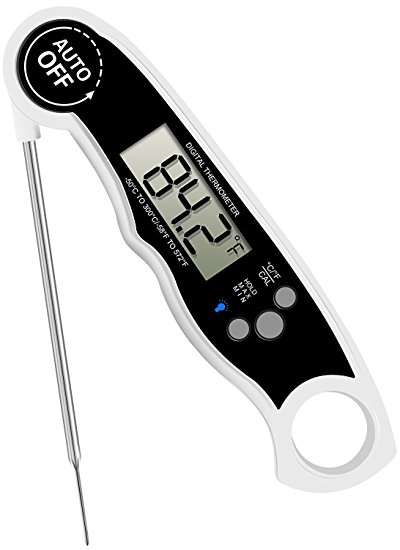 GoldWorld FDA Meat Thermometer- Waterproof Food Thermometer with Stainless Steel Probe for Kitchen Cooking BBQ Grill