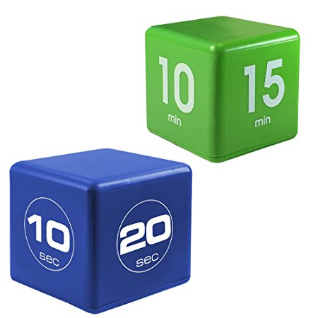 Miracle TimeCube Timer, Fit TimeCube Combo, 10, 20, 30, 60 Seconds and 1,5,10,15 Minutes