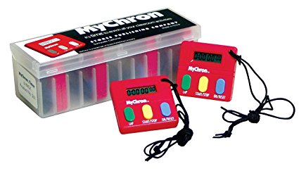 Stokes Publishing MyChron Timer Set, Red, Set of 12