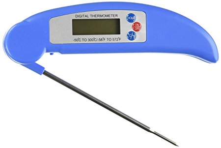 Sorbus Best Ultra Fast Instant Read Digital Electronic Barbecue Meat Thermometer with Collapsible Internal Probe, Blue