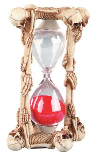 Skeleton Sand Timer (4.5 Min) - Collectible Skull Sand Timer Hourglass