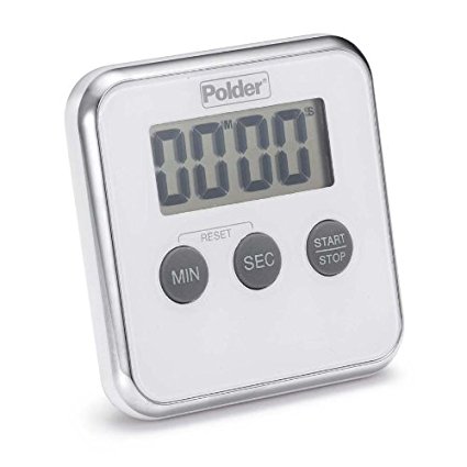 Polder Digital Kitchen Timer, White TMR-606