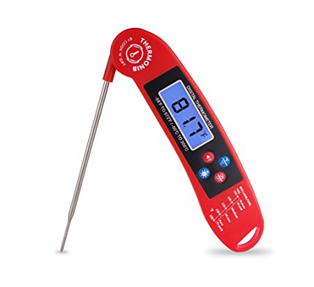 Cook 'n' Gift Thermonib Digital Instant Read Cooking Thermometer Probe - Red