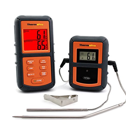 Wireless BBQ thermometer for meat