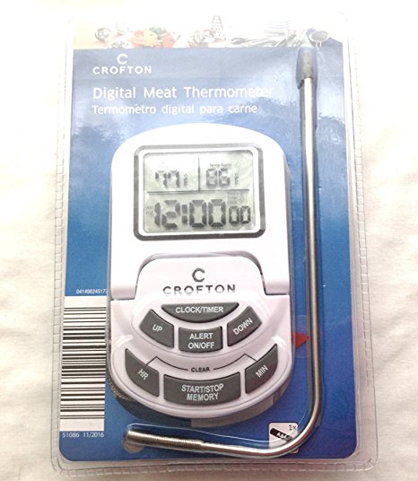 Digital Thermometer with Probe & Timer