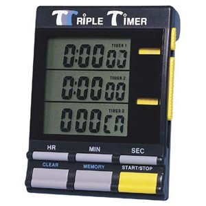 Mannix Digital Triple Timer, Clock, Count-Down/Count-Up