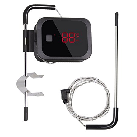 Meat Thermometer BBQ Grilling Oven Smoker Bluetooth Wireless Inkbird Digital Cooking Barbecue Stainless Steel Probe (2 Probes Thermometer)